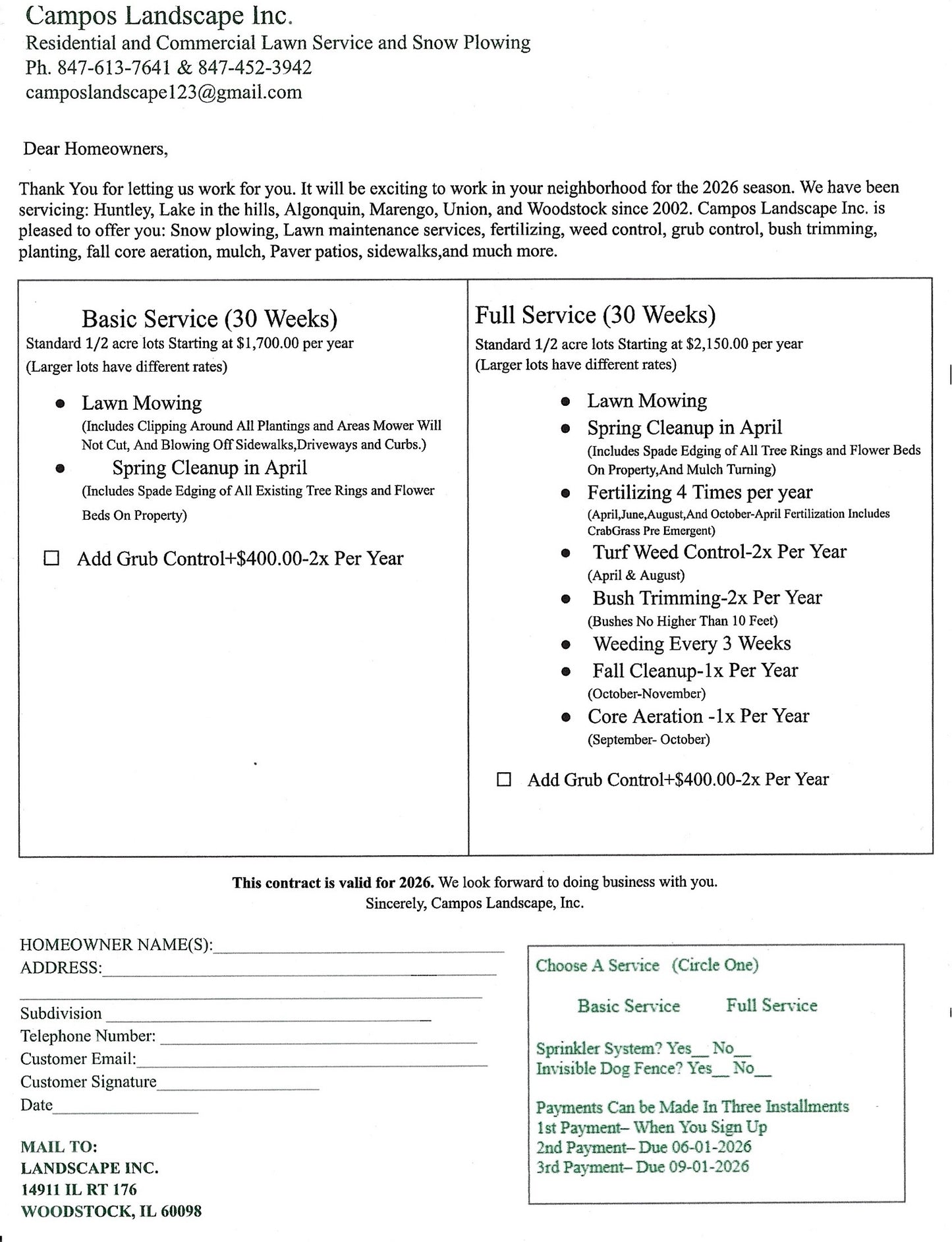 1/2 Acre Lawn Service